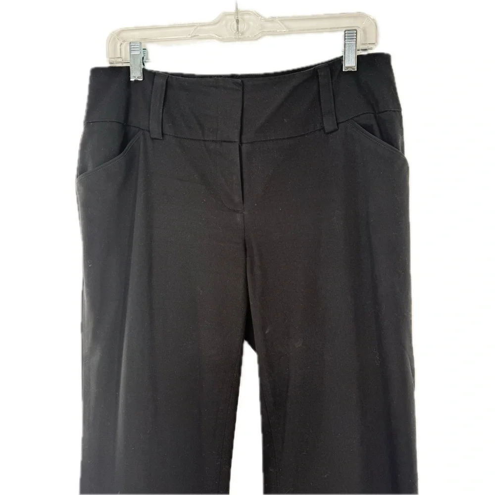I.N.C. Mid-Rise Bootcut Black Pant Cotton Lycra with Pockets Size 10 Work Career